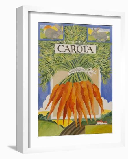 Carota, carrots-Jennifer Abbott-Framed Giclee Print