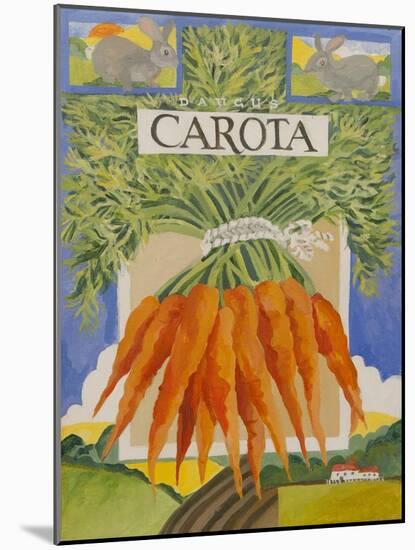 Carota, carrots-Jennifer Abbott-Mounted Giclee Print