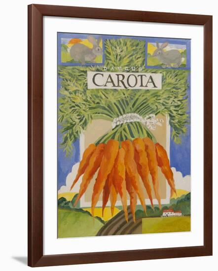 Carota, carrots-Jennifer Abbott-Framed Giclee Print