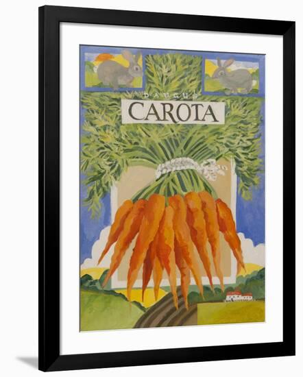 Carota, carrots-Jennifer Abbott-Framed Giclee Print