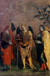 St. Bovo, Archangel Michael, St. Cosmas and St. Damian-Caroto Gian Francesco-Laminated Art Print