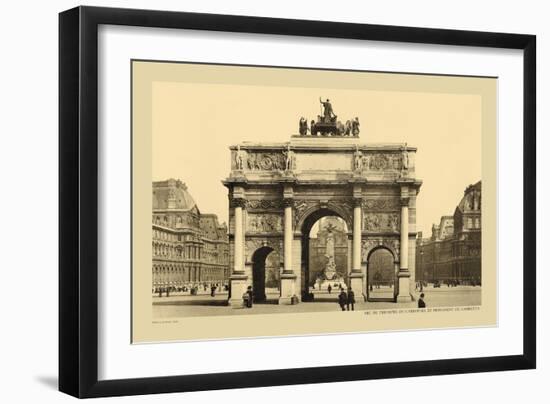 Carousal Triumphal Arch and Monument Gambetta-Helio E. Ledeley-Framed Art Print