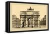 Carousal Triumphal Arch and Monument Gambetta-Helio E. Ledeley-Framed Stretched Canvas