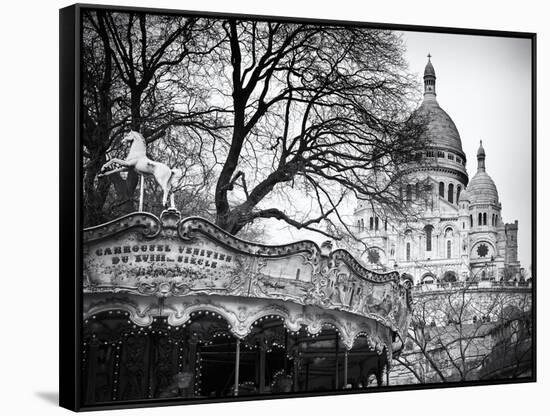 Carousel 18th century - Sacré-Cœur Basilica - Montmartre - Paris - France-Philippe Hugonnard-Framed Stretched Canvas