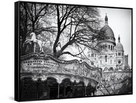 Carousel 18th century - Sacré-Cœur Basilica - Montmartre - Paris - France-Philippe Hugonnard-Framed Stretched Canvas