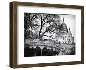 Carousel 18th century - Sacré-Cœur Basilica - Montmartre - Paris - France-Philippe Hugonnard-Framed Photographic Print