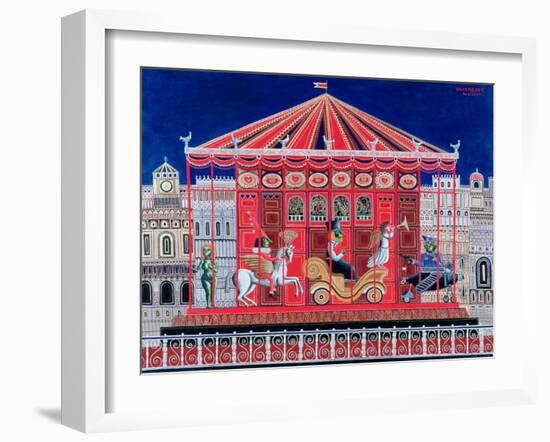 Carousel, 1972-Tamas Galambos-Framed Giclee Print