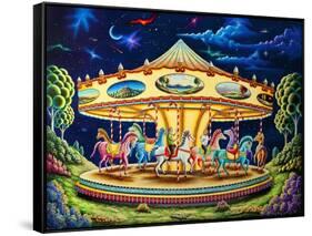 Carousel Dreams-Andy Russell-Framed Stretched Canvas