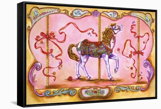 Carousel Horse-Judy Mastrangelo-Framed Stretched Canvas