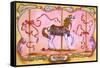 Carousel Horse-Judy Mastrangelo-Framed Stretched Canvas