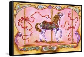 Carousel Horse-Judy Mastrangelo-Framed Stretched Canvas
