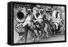 Carousel Horses-null-Framed Stretched Canvas