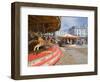 Carousel on Brighton Beach, Brighton, Sussex, England, United Kingdom-Ethel Davies-Framed Photographic Print