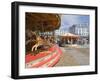 Carousel on Brighton Beach, Brighton, Sussex, England, United Kingdom-Ethel Davies-Framed Photographic Print