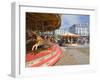 Carousel on Brighton Beach, Brighton, Sussex, England, United Kingdom-Ethel Davies-Framed Photographic Print