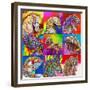 Carousel Ponies-Howie Green-Framed Giclee Print