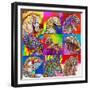 Carousel Ponies-Howie Green-Framed Giclee Print