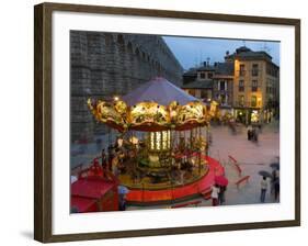 Carousel, Segovia, Castilla Y Leon, Spain-Peter Adams-Framed Photographic Print