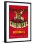 Carousel Vegetable Crate Label-null-Framed Giclee Print