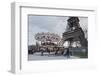 Carousel with Eiffel Tower, Paris, Ile De France, France, Europe-Markus Lange-Framed Photographic Print