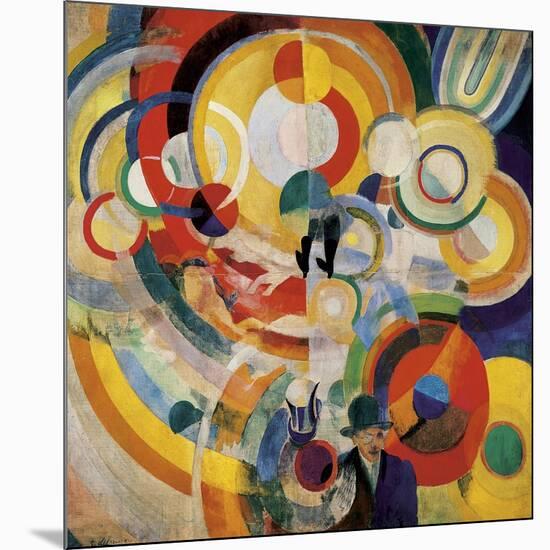 Carousel with Pigs-Robert Delaunay-Mounted Art Print