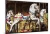 Carousel, Wooden Horses, Antique-Cisfo-Mounted Photographic Print