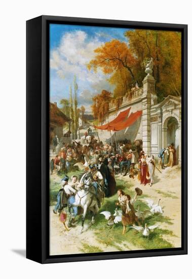 Carousing Soldiers by Emile Antoine Bayard-Emile Antoine Bayard-Framed Stretched Canvas