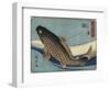 Carp, 1830-1844-Utagawa Hiroshige-Framed Giclee Print