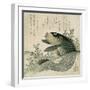 Carp Among Pond Plants, C.1800-Ryuryukyo Shinsai-Framed Giclee Print