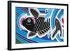 Carp Going Up Current-null-Framed Giclee Print