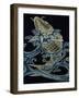 Carp in Waves-null-Framed Giclee Print