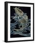 Carp in Waves-null-Framed Premium Giclee Print