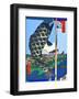 Carp Streamers at Suidobashi-Surugadai-Ando Hiroshige-Framed Giclee Print