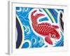 Carp Swimming Against Current-null-Framed Giclee Print