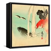 Carp-Zeshin Shibata-Framed Stretched Canvas