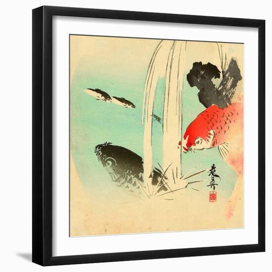 Carp-Zeshin Shibata-Framed Giclee Print