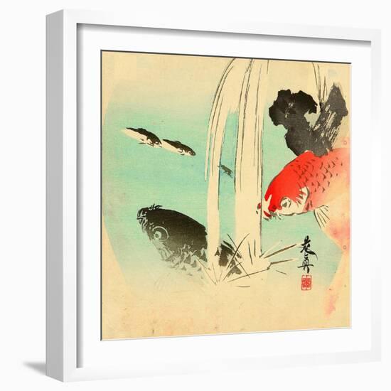 Carp-Zeshin Shibata-Framed Giclee Print