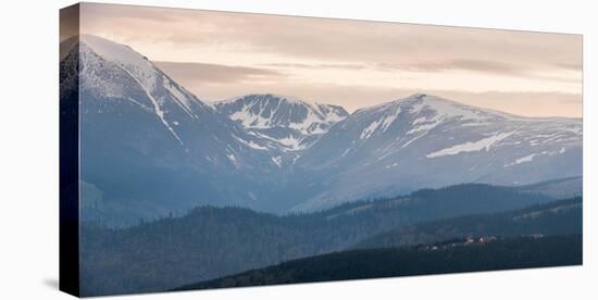 Carpathian Mountains at Ranca at Sunrise, Parang Mountains, Oltenia Region, Romania, Europe-Matthew Williams-Ellis-Stretched Canvas