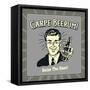 Carpe Beerum! Seize the Daze!-Retrospoofs-Framed Stretched Canvas