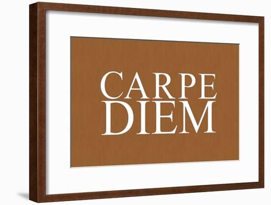 Carpe Diem Art Poster Print-null-Framed Poster