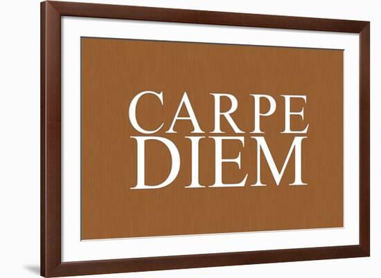 Carpe Diem (Seize the Day, Latin Origin)-null-Framed Art Print