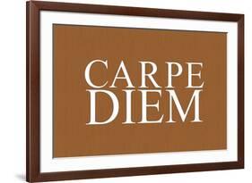 Carpe Diem (Seize the Day, Latin Origin)-null-Framed Art Print