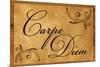Carpe Diem Seize the Day Wood Carving Poster-null-Mounted Poster