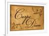 Carpe Diem (Seize the Day) Wood Carving-null-Framed Art Print