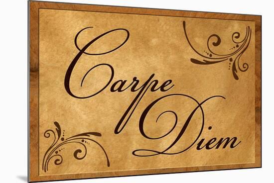 Carpe Diem Seize the Day-null-Mounted Poster