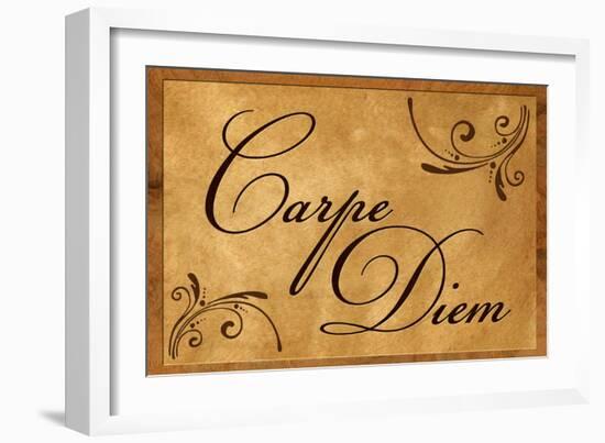 Carpe Diem Seize the Day-null-Framed Art Print