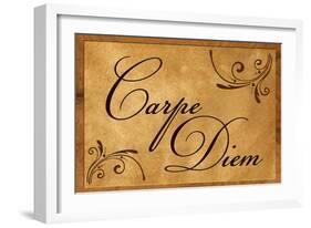 Carpe Diem Seize the Day-null-Framed Art Print