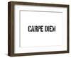 Carpe Diem-SM Design-Framed Art Print