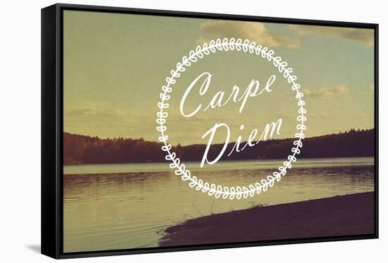 Carpe Diem-Vintage Skies-Framed Stretched Canvas