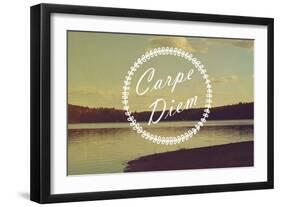 Carpe Diem-Vintage Skies-Framed Giclee Print